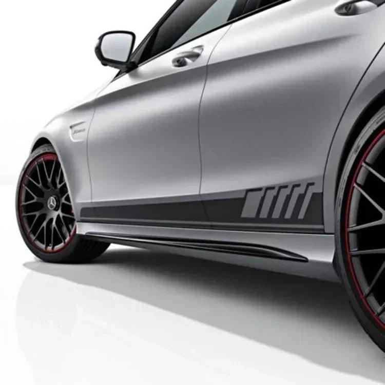 Car Side Stickers Racing Stripes Vehicle Universal Race Stripes Door Decals Skirt Vinyl Film Exterior Stickers for Accessories - Checkouts USA