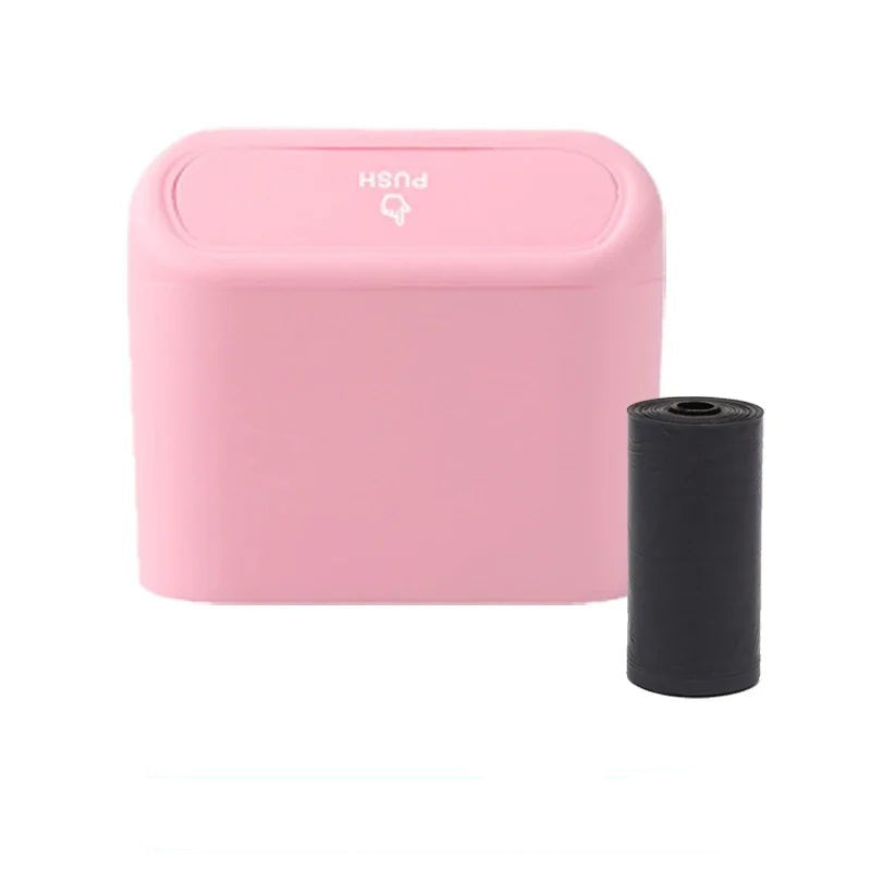 Car Trash Can (with Lid) Contains 60 (300) Garbage Bags, Small Car Trash Can, Leak - proof Mini Car Accessories - Checkouts UK