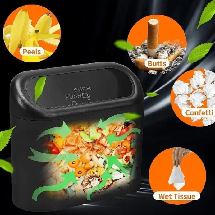 Car Trash Can (with Lid) Contains 60 (300) Garbage Bags, Small Car Trash Can, Leak - proof Mini Car Accessories - Checkouts UK