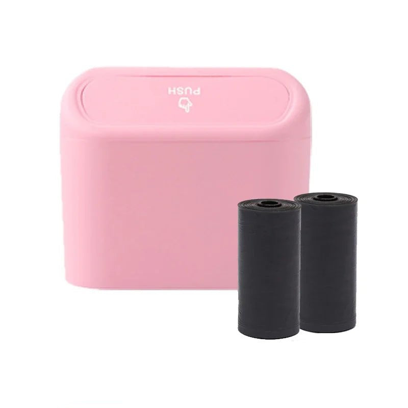 Car Trash Can (with Lid) Contains 60 (300) Garbage Bags, Small Car Trash Can, Leak - proof Mini Car Accessories - Checkouts UK