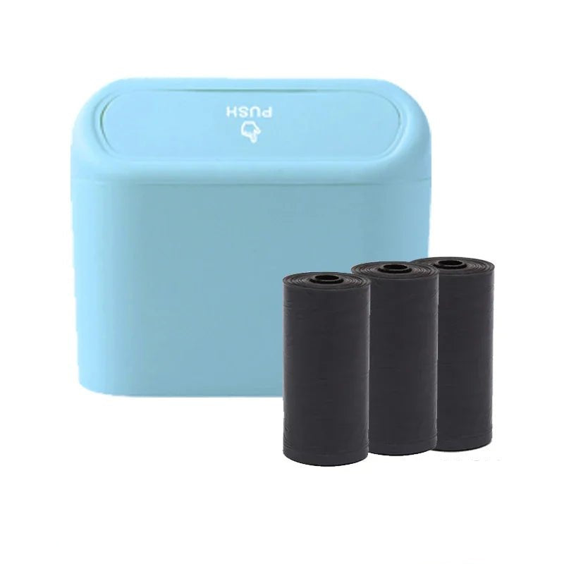 Car Trash Can (with Lid) Contains 60 (300) Garbage Bags, Small Car Trash Can, Leak - proof Mini Car Accessories - Checkouts UK