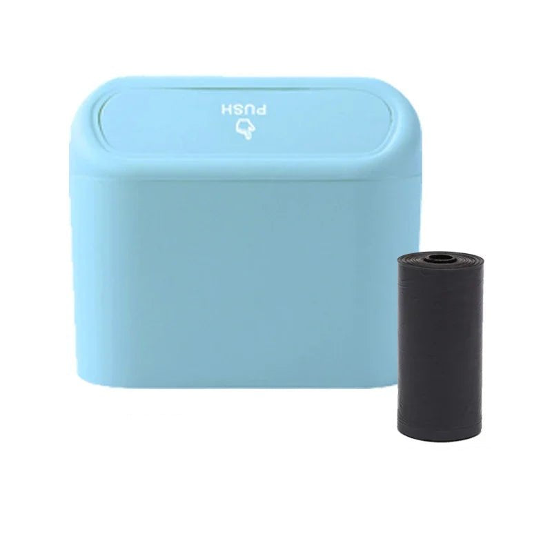 Car Trash Can (with Lid) Contains 60 (300) Garbage Bags, Small Car Trash Can, Leak - proof Mini Car Accessories - Checkouts UK