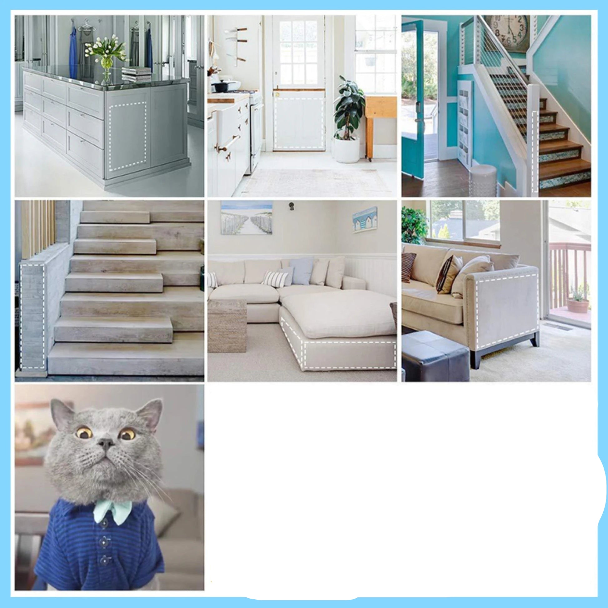 Cat Scratch Deterrent Tape Furniture Protectors for Cats Transparent Self - Adhesive Pet Training Tape for Furniture 11,8 "x9,8ft - Checkouts UK