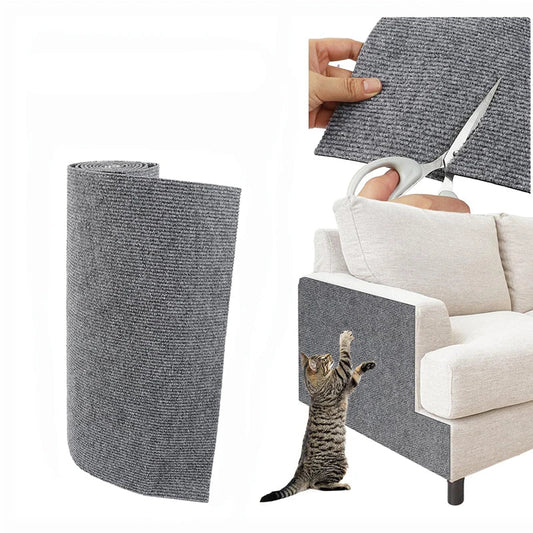 Cat Scratch Mat Trimmable Self - Adhesive Carpet Mat Pad Anti Cat Pet Scratcher Furniture Couch Corner Indoor Sofa Wall Protector - Furbury