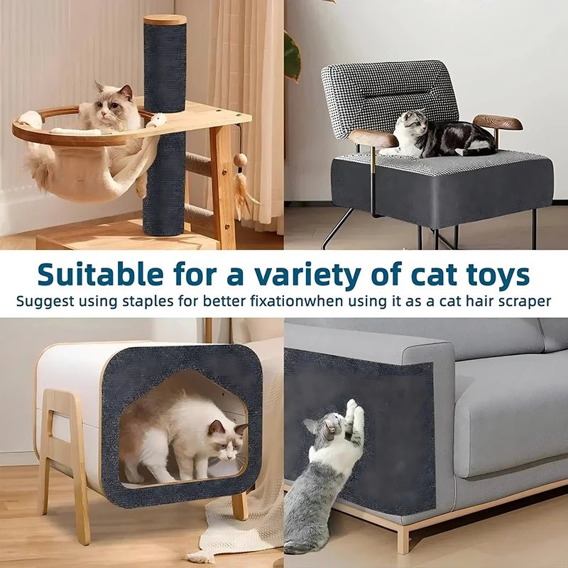 Cat Scratch Mat Trimmable Self - Adhesive Carpet Mat Pad Anti Cat Pet Scratcher Furniture Couch Corner Indoor Sofa Wall Protector - Furbury