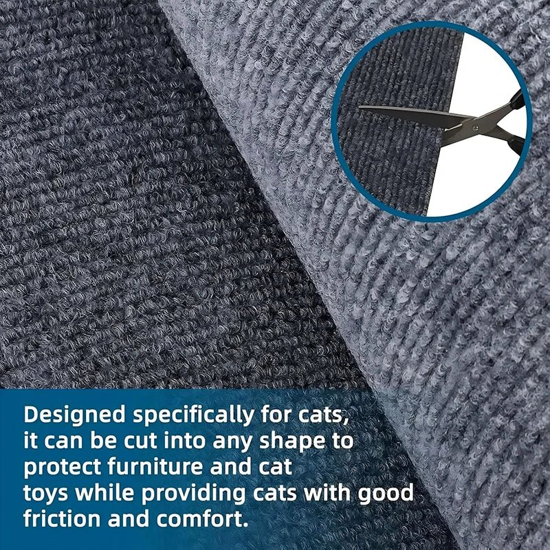 Cat Scratch Mat Trimmable Self - Adhesive Carpet Mat Pad Anti Cat Pet Scratcher Furniture Couch Corner Indoor Sofa Wall Protector - Furbury