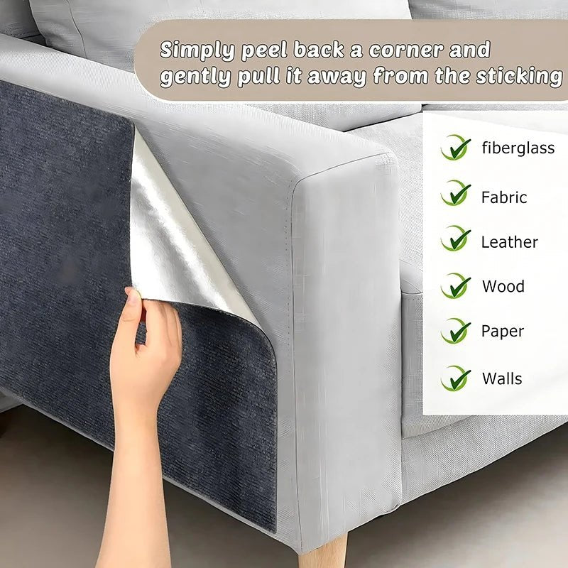 Cat Scratch Mat Trimmable Self - Adhesive Carpet Mat Pad Anti Cat Pet Scratcher Furniture Couch Corner Indoor Sofa Wall Protector - Furbury