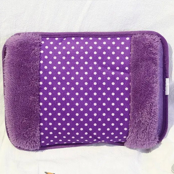 Charging Electric Hot Water Bag EU 220V 500W Rechargeable Winter Hand Warmer Dot Pattern Double Insert Hand Warmer Hot Water Bag - Checkouts UK
