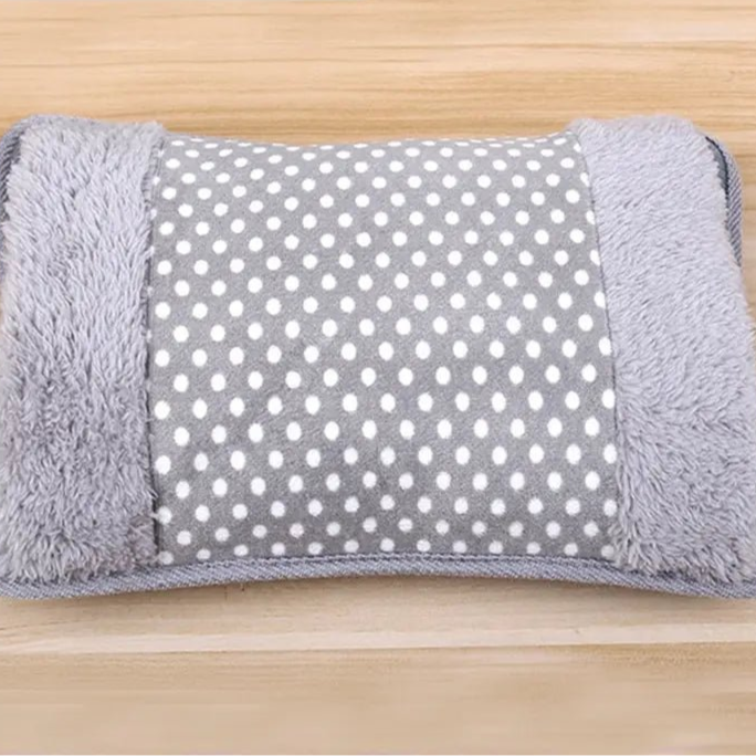 Charging Electric Hot Water Bag EU 220V 500W Rechargeable Winter Hand Warmer Dot Pattern Double Insert Hand Warmer Hot Water Bag - Checkouts UK