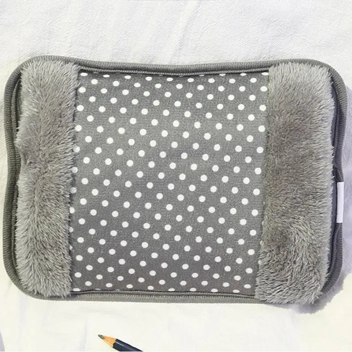 Charging Electric Hot Water Bag EU 220V 500W Rechargeable Winter Hand Warmer Dot Pattern Double Insert Hand Warmer Hot Water Bag - Checkouts UK