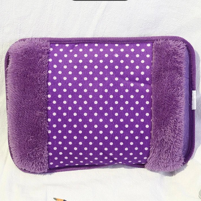 Charging Electric Hot Water Bag EU 220V 500W Rechargeable Winter Hand Warmer Dot Pattern Double Insert Hand Warmer Hot Water Bag - Checkouts UK