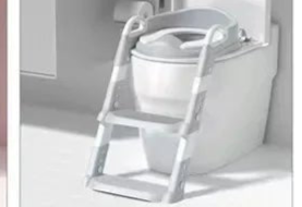 Children's Toilet Seat Stairway Baby Boys and Girls Toilet Folding Stand Step Stool Children's Step Toilet Seat Ring - Checkouts UK