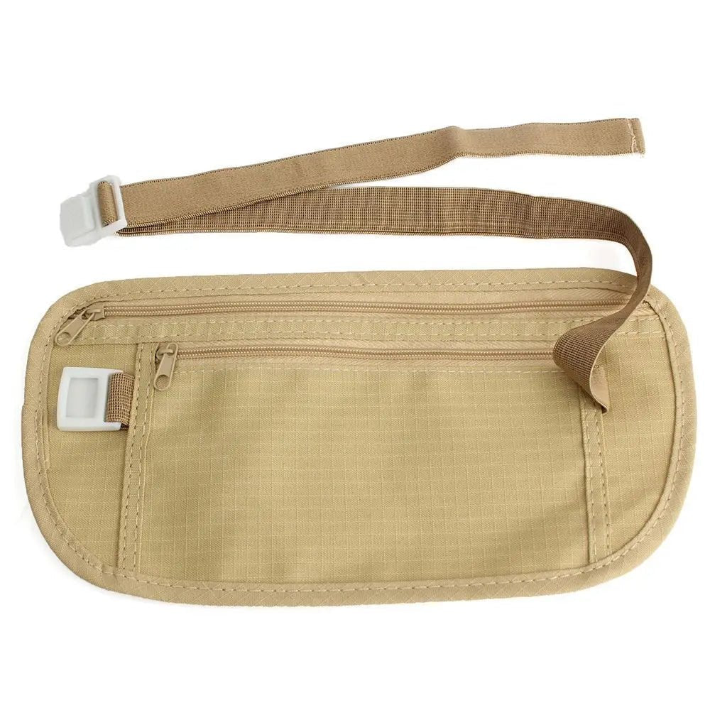 Cloth Waist Bags Travel Pouch Hidden Wallet Passport Money Waist Belt Bag Slim Secret Security Useful Travel Bags Chest Packs - Checkouts UK