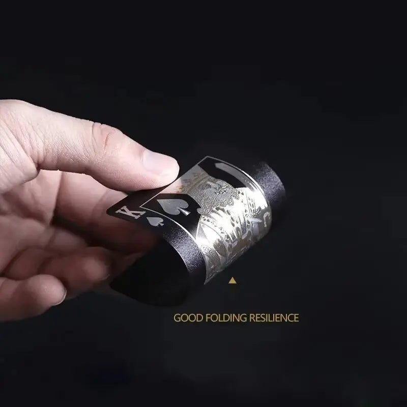 Color Black Gold Playing Card Game Card Group Waterproof Poker Suit Magic Dmagic Package Board Game Gift Collection - Checkouts UK