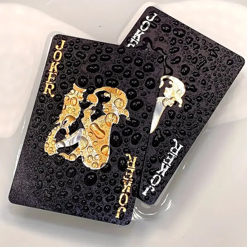 Color Black Gold Playing Card Game Card Group Waterproof Poker Suit Magic Dmagic Package Board Game Gift Collection - Checkouts UK