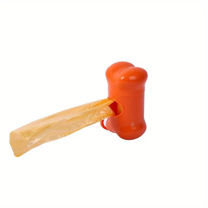 Colorful Bone - Shaped Dog Poop Bag Dispensers With 1 Disposable Bags, Portable Pet Waste Holder, For Outdoor Walks And Training - Furbury