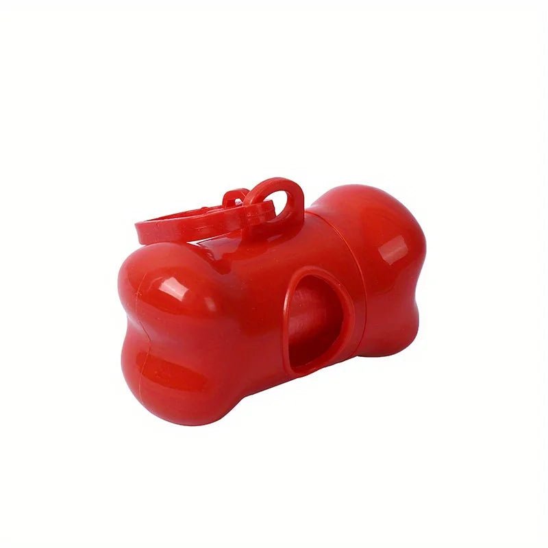 Colorful Bone - Shaped Dog Poop Bag Dispensers With 1 Disposable Bags, Portable Pet Waste Holder, For Outdoor Walks And Training - Furbury