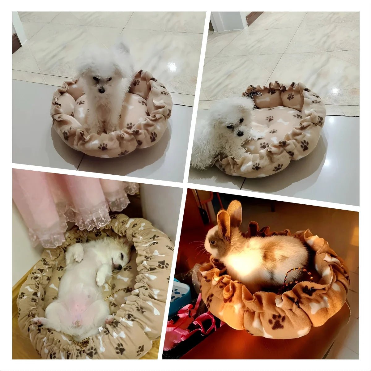 Creative Soft Warm Pet Bed Nest Dual - Use Adjustable Drawstring Pet Nest Bed Pet Cushion For Cats Puppies Pet Supplies - Checkouts UK