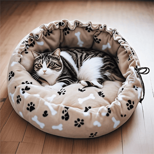 Creative Soft Warm Pet Bed Nest Dual - Use Adjustable Drawstring Pet Nest Bed Pet Cushion For Cats Puppies Pet Supplies - Checkouts UK