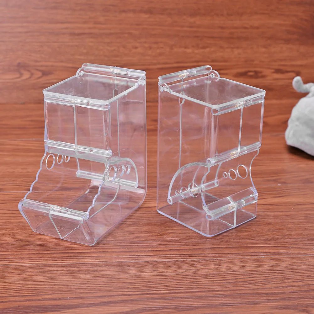 Cute Hamster Samll Animal Automatic Pet Food Feeder Transparent Safe Food Bowl - Furbury