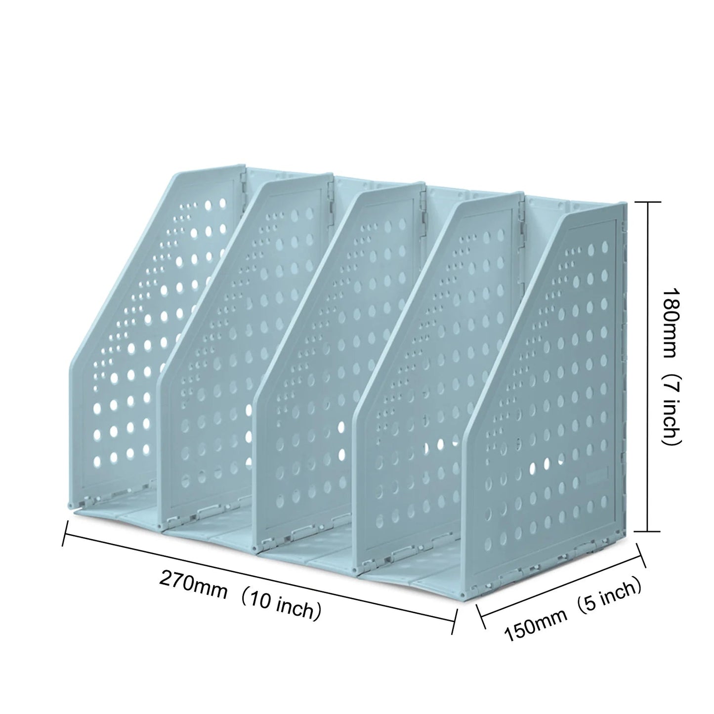 Deli 3/4 Grids Retractable File Holder Desktop Bookends Desk Organizer Magazine File Organizer Creative DIY Book Organizer - Checkouts USA