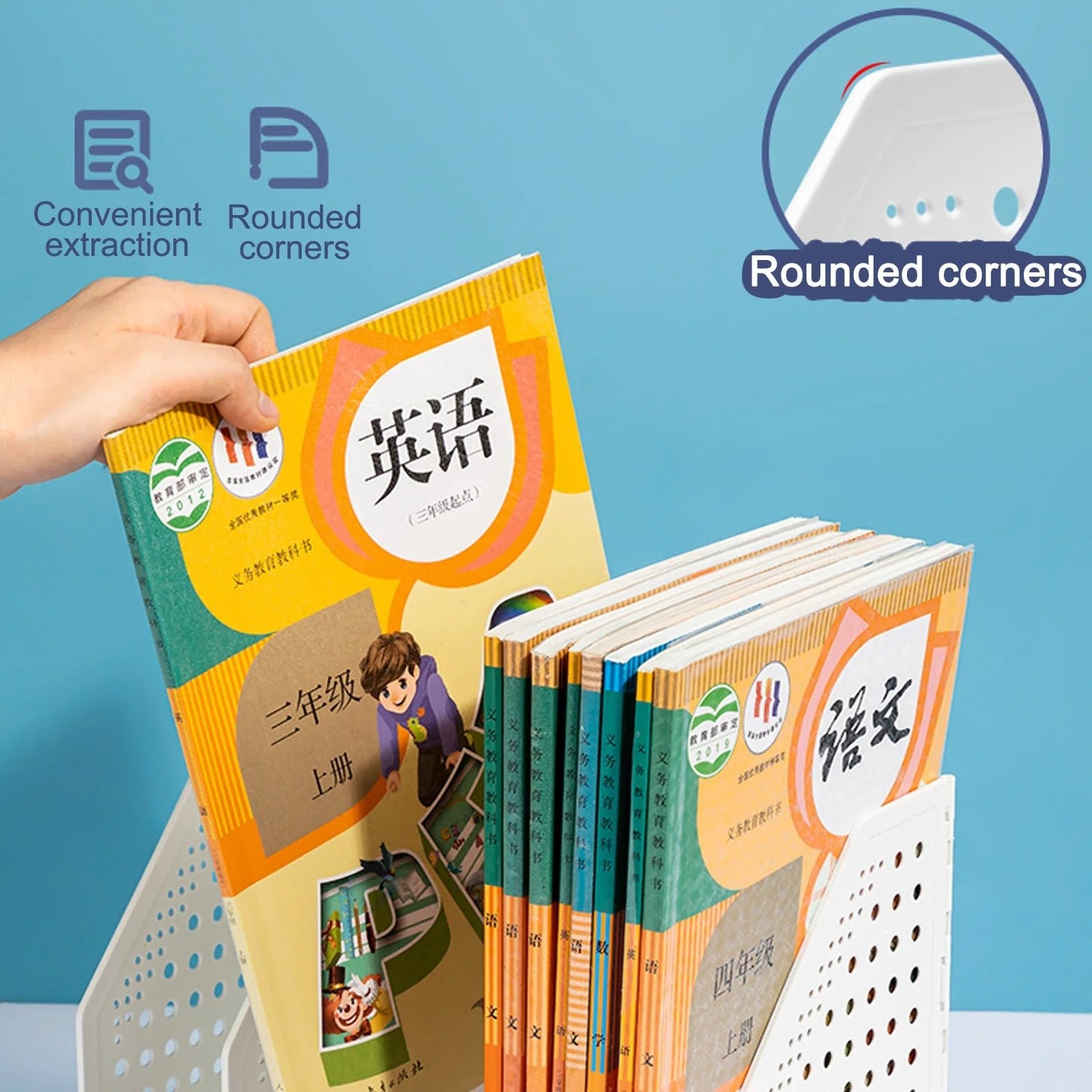 Deli 3/4 Grids Retractable File Holder Desktop Bookends Desk Organizer Magazine File Organizer Creative DIY Book Organizer - Checkouts USA