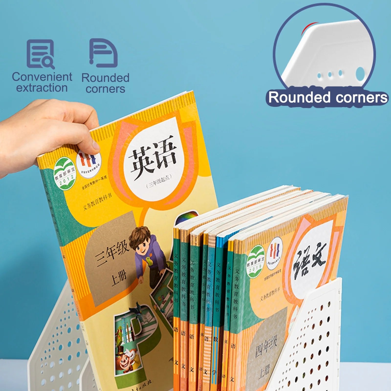 Deli 3/4 Grids Retractable File Holder Desktop Bookends Desk Organizer Magazine File Organizer Creative DIY Book Organizer - Checkouts USA