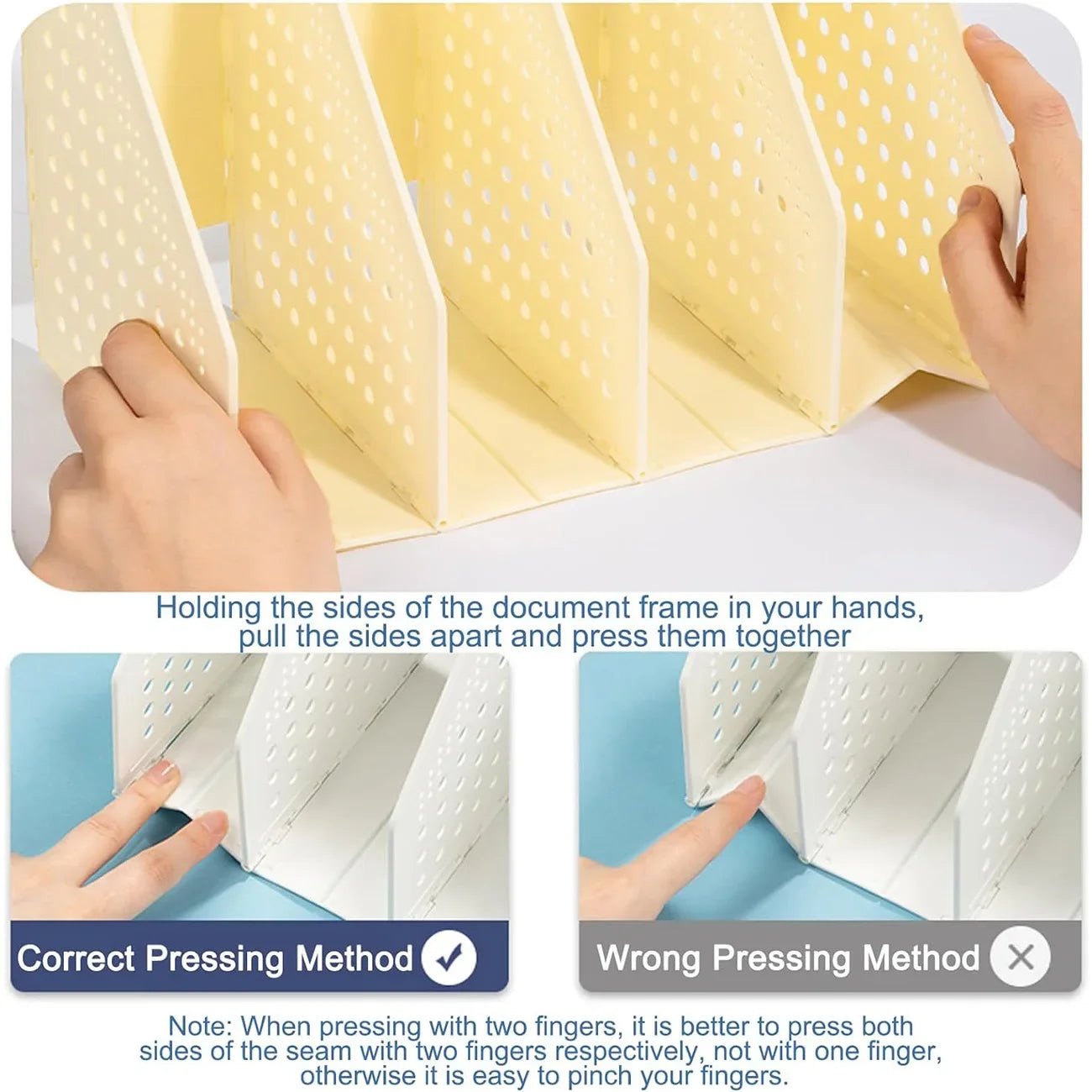 Deli 3/4 Grids Retractable File Holder Desktop Bookends Desk Organizer Magazine File Organizer Creative DIY Book Organizer - Checkouts USA