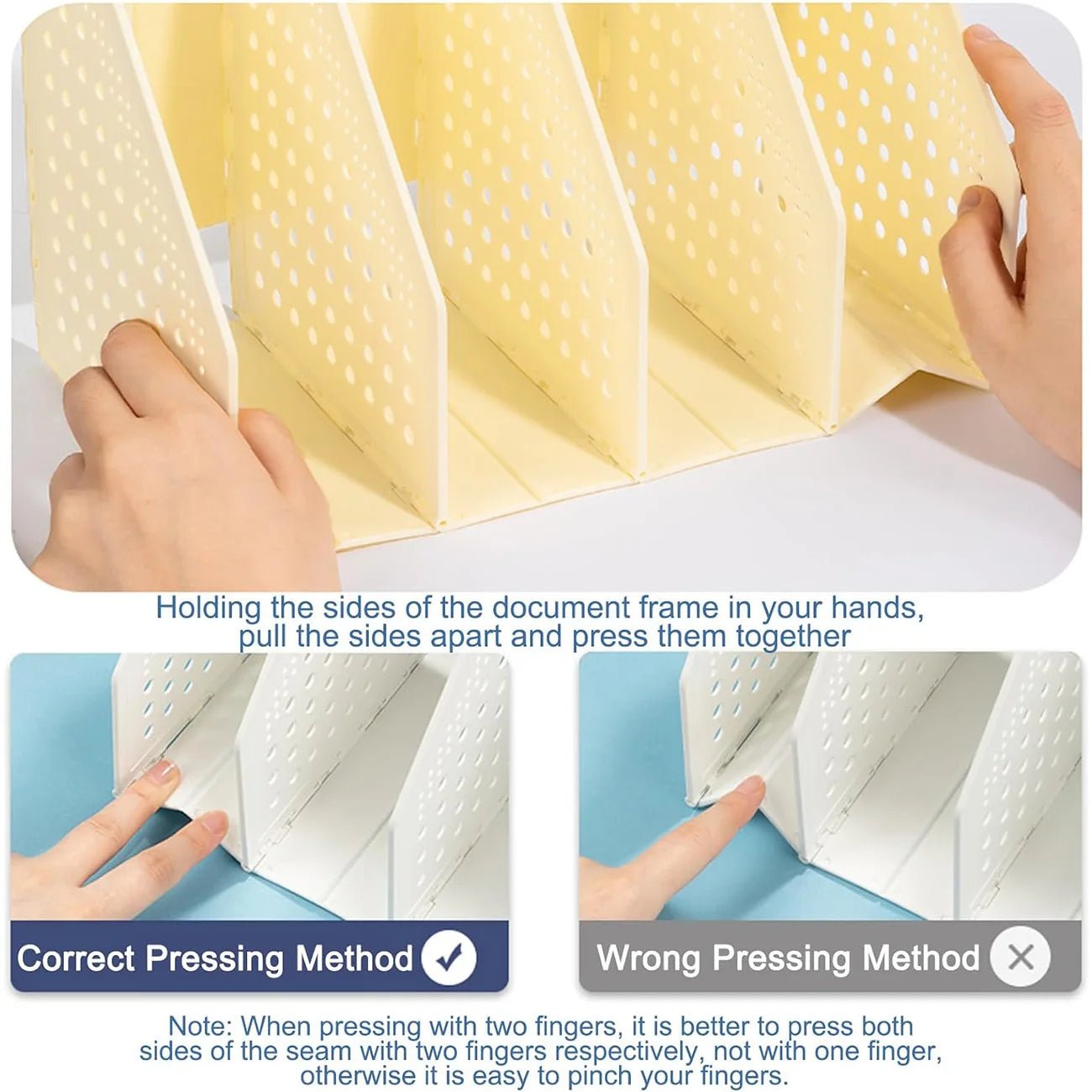 Deli 3/4 Grids Retractable File Holder Desktop Bookends Desk Organizer Magazine File Organizer Creative DIY Book Organizer - Checkouts USA