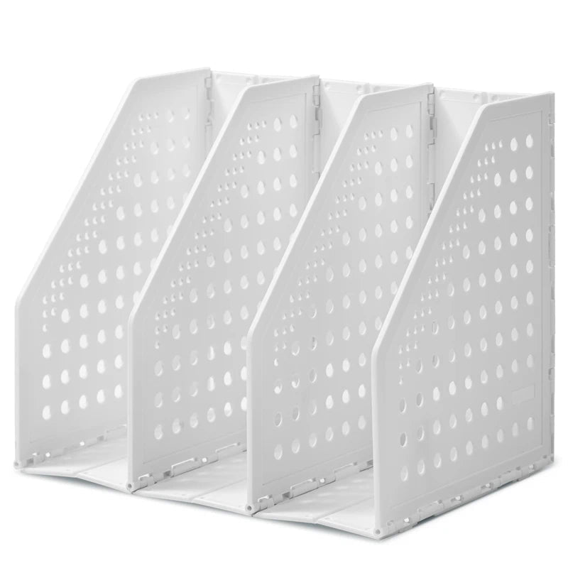 Deli 3/4 Grids Retractable File Holder Desktop Bookends Desk Organizer Magazine File Organizer Creative DIY Book Organizer - Checkouts USA