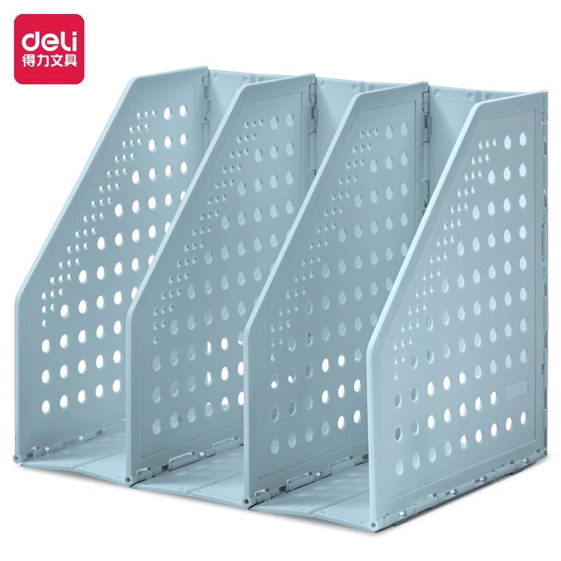 Deli 3/4 Grids Retractable File Holder Desktop Bookends Desk Organizer Magazine File Organizer Creative DIY Book Organizer - Checkouts USA