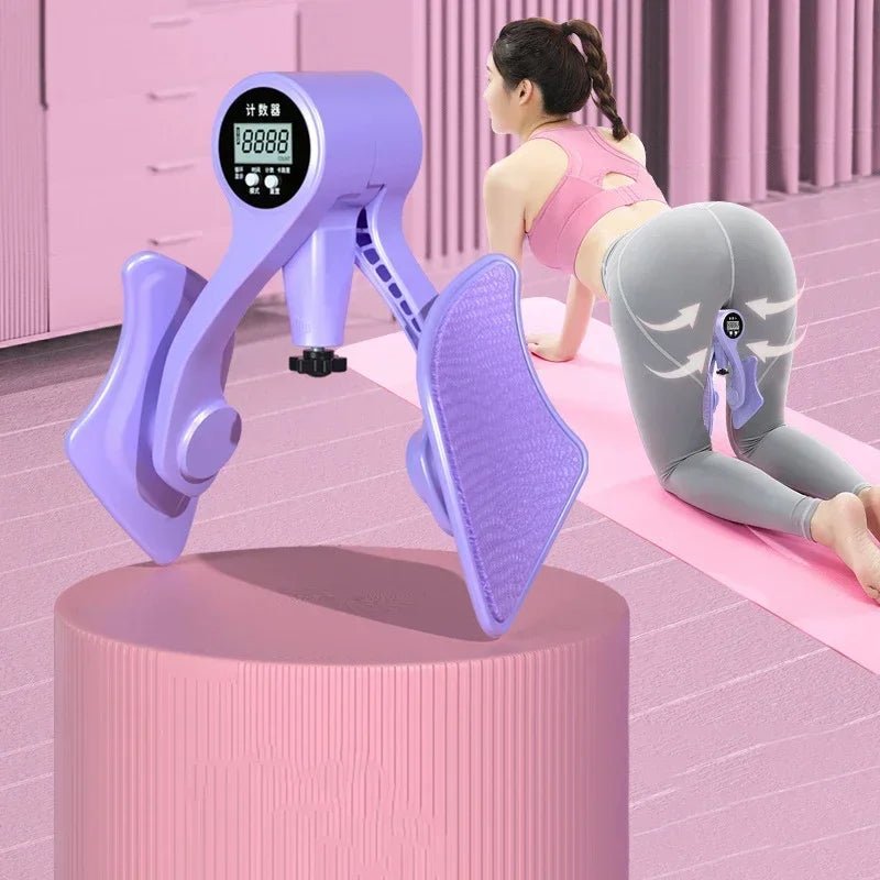 Digital Counter Hip Trainer Leg Trainers Pelvic Floor Muscle Strength Adjustable Leg Exerciser Inner Thigh Fitness Equipment - Checkouts USA