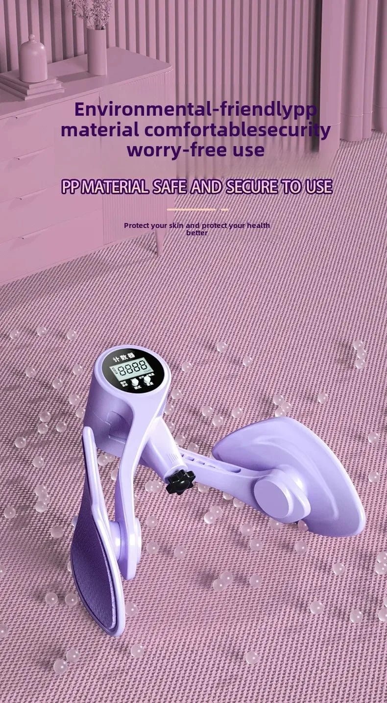 Digital Counter Hip Trainer Leg Trainers Pelvic Floor Muscle Strength Adjustable Leg Exerciser Inner Thigh Fitness Equipment - Checkouts USA