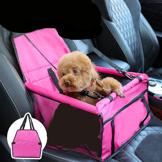 Dog Car Seat Cover Folding Hammock Pet Carriers Bag Basket Carrying for Cats Stable Foldable Travel Pet Dog Car Seat - Furbury