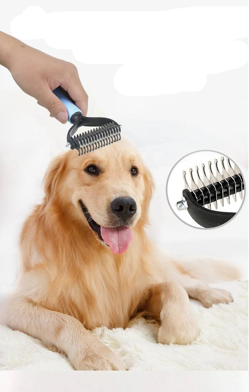 Dog Cat Hair Removal Comb Pet Long Hair Short Hair Pet Grooming Care Brush Trimming Dematting Brush Dog Pet Grooming Equipment - Furbury