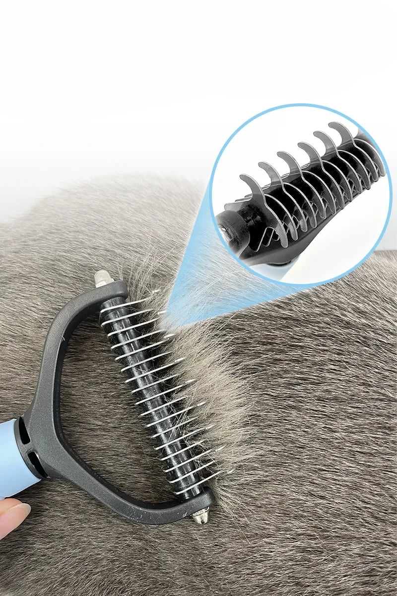 Dog Cat Hair Removal Comb Pet Long Hair Short Hair Pet Grooming Care Brush Trimming Dematting Brush Dog Pet Grooming Equipment - Furbury