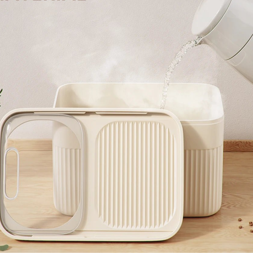 Dog Food Storage Container With Airtight Lid 5/10/15l Large Capacity Moisture Proof Dog Cat Dry Food Bin For Pet Supply Storage - Checkouts UK