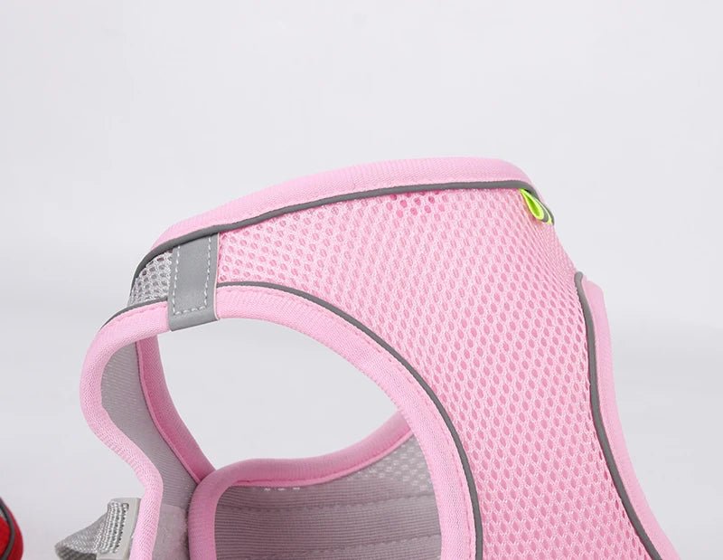 Dog Harness Leash Set for Small Dogs Adjustable Puppy Cat Harness Vest French Bulldog Chihuahua Pug Outdoor Walking Lead Leash - Furbury