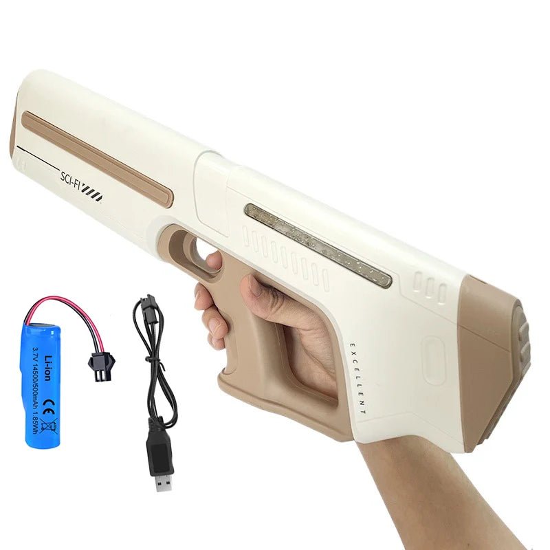 Electric Water Guns For Adults Powerful Squirt Automatic Water Suction Water Blasters Summer Outdoor Beach Toy For boys Kid Gift - Checkouts USA