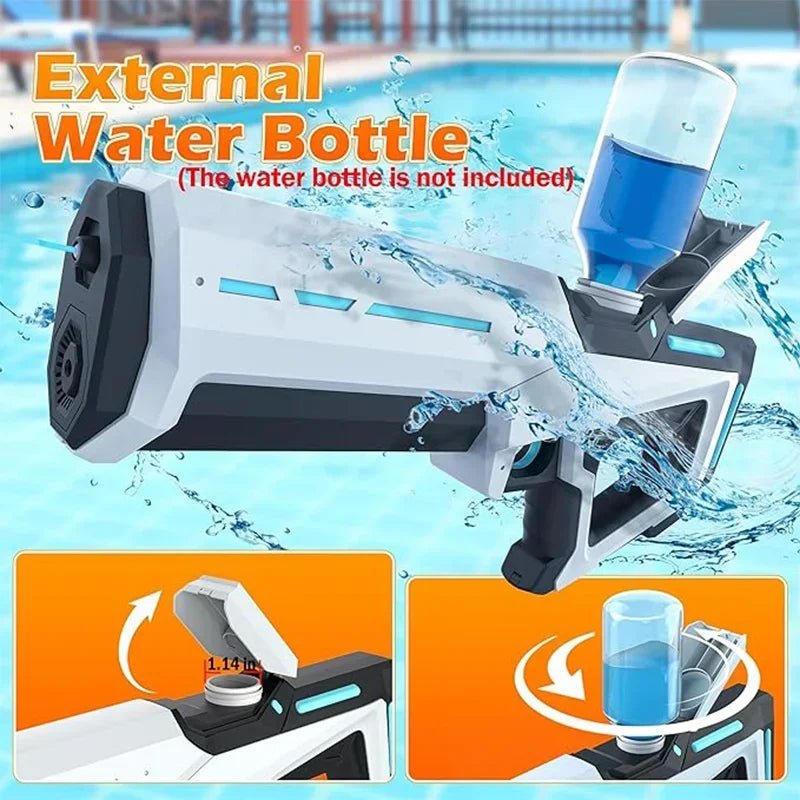 Electric Water Guns For Adults Powerful Squirt Automatic Water Suction Water Blasters Summer Outdoor Beach Toy For boys Kid Gift - Checkouts USA