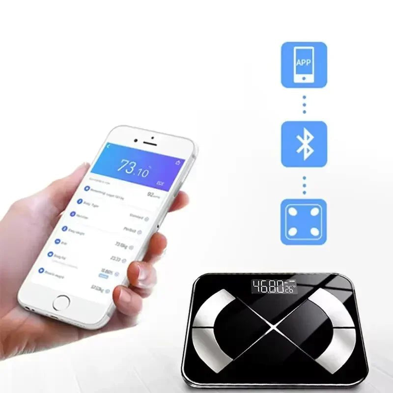 Electronic Scale Smart Bluetooth Weighing Human Charging Simple Weight Scale Weighing Household Fat Body Fat Measurement Scale - Checkouts UK