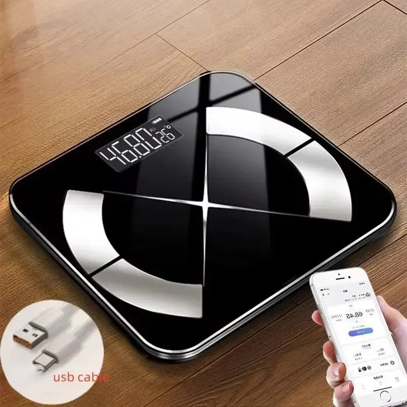 Electronic Scale Smart Bluetooth Weighing Human Charging Simple Weight Scale Weighing Household Fat Body Fat Measurement Scale - Checkouts UK
