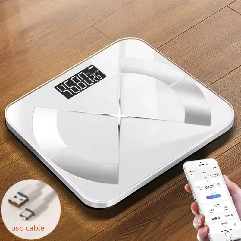 Electronic Scale Smart Bluetooth Weighing Human Charging Simple Weight Scale Weighing Household Fat Body Fat Measurement Scale - Checkouts UK