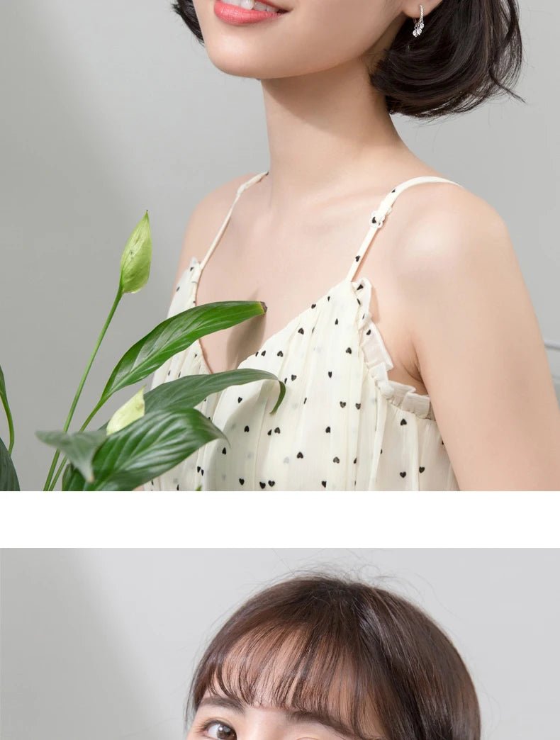 Fashion Luminous CZ Elegant Hoop Earring for Women Sterling Silver 925 Tassel Earring Korea Style Fine Jewelry Brincos - Checkouts USA