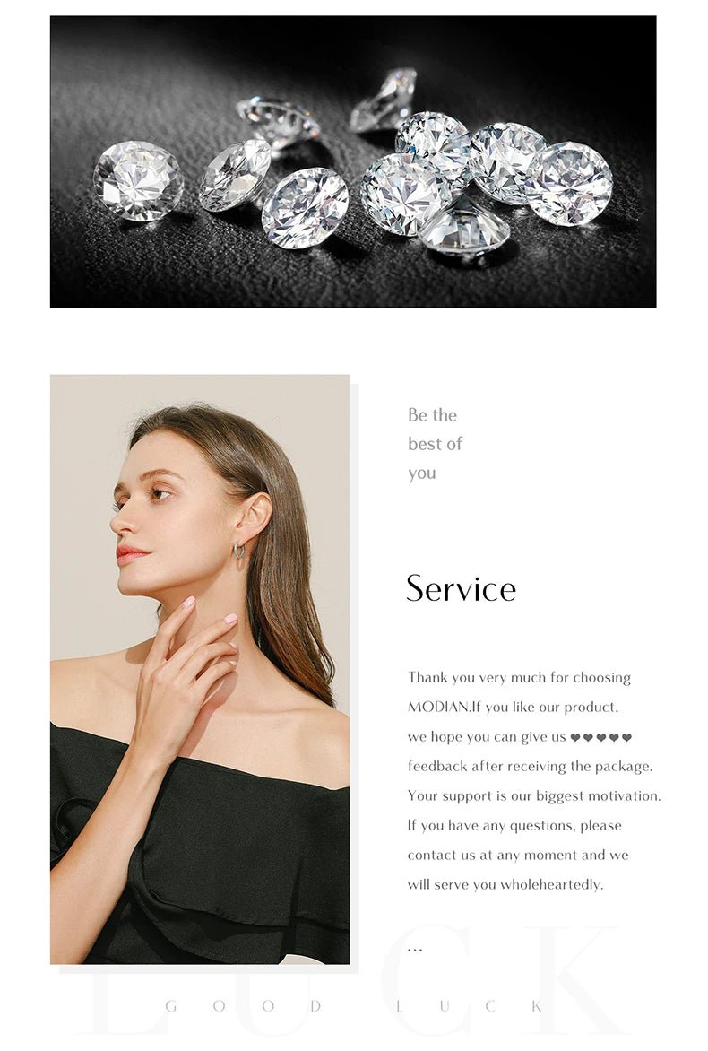 Fashion Luminous CZ Elegant Hoop Earring for Women Sterling Silver 925 Tassel Earring Korea Style Fine Jewelry Brincos - Checkouts USA