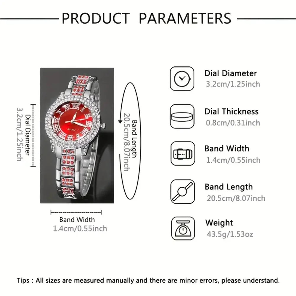 Fashionable couples quartz watch set, zinc alloy case, analog display, perfect gift for Valentine's Day, Easter and Eid - Checkouts USA