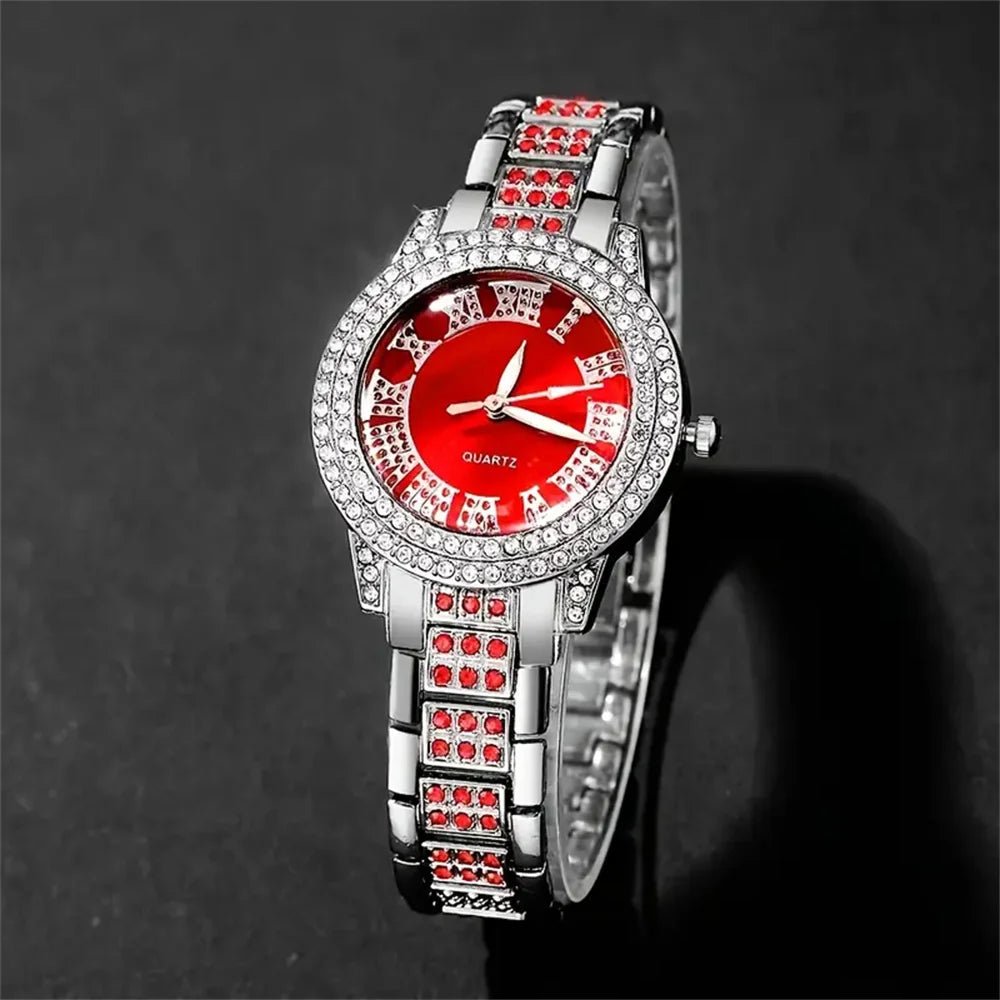 Fashionable couples quartz watch set, zinc alloy case, analog display, perfect gift for Valentine's Day, Easter and Eid - Checkouts USA