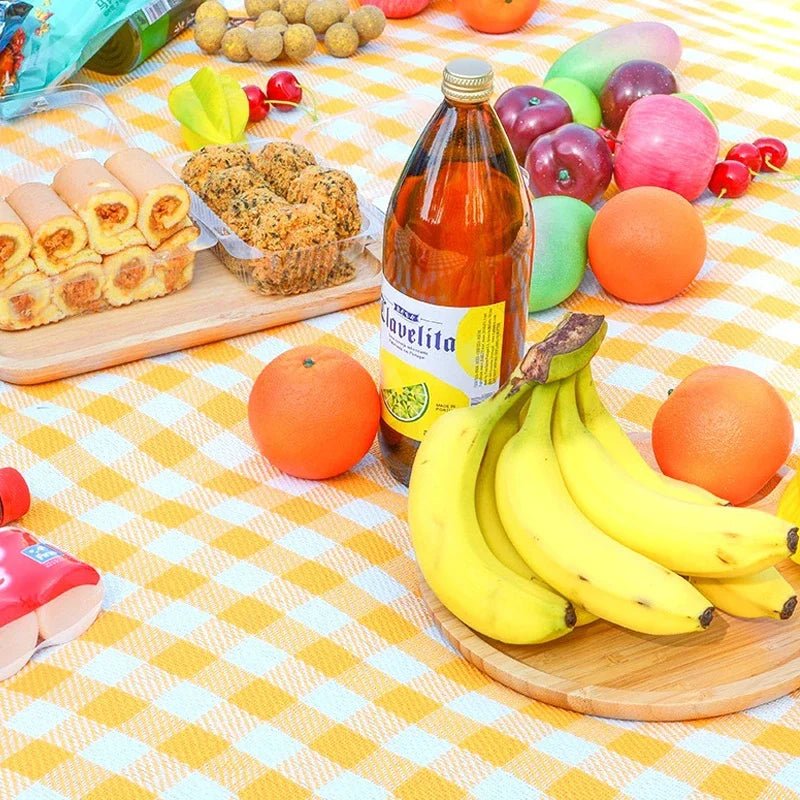 Foldable Picnic Mat Portable Sand Beach Mats Non - woven Fabric Thicken Tent Camping Blanket Pad Moisture - proof Outdoor Picnic Mat - Checkouts UK