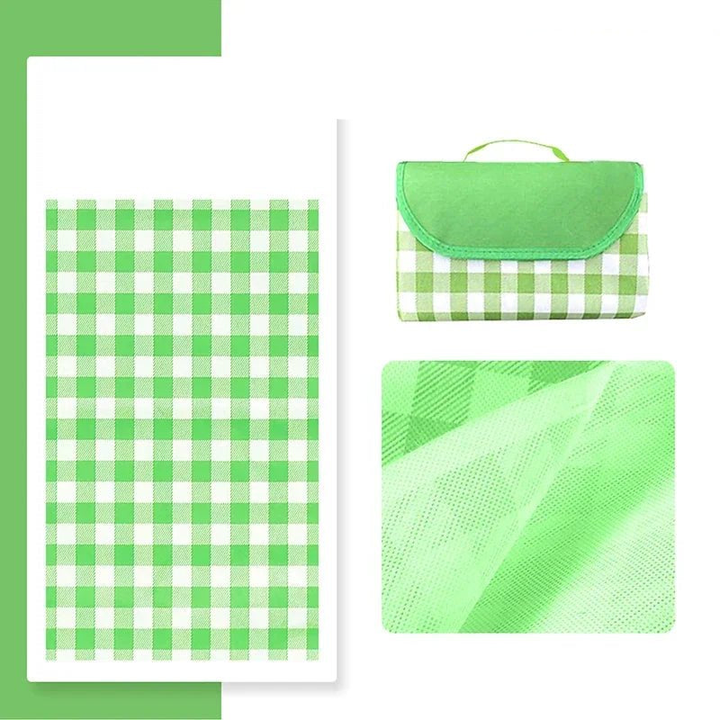 Foldable Picnic Mat Portable Sand Beach Mats Non - woven Fabric Thicken Tent Camping Blanket Pad Moisture - proof Outdoor Picnic Mat - Checkouts UK