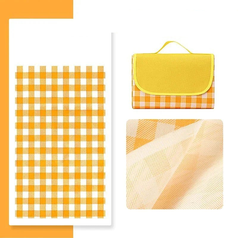 Foldable Picnic Mat Portable Sand Beach Mats Non - woven Fabric Thicken Tent Camping Blanket Pad Moisture - proof Outdoor Picnic Mat - Checkouts UK